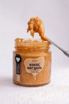 Крем-мед "Кокос-миндаль" 320 г 943064567 фото